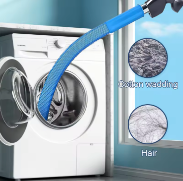 Dryer Vent Lint Remover Kit Vacuum Attachment with Universal Stretch Connector — Fits Any Vacuum, Cleans Vents Fast